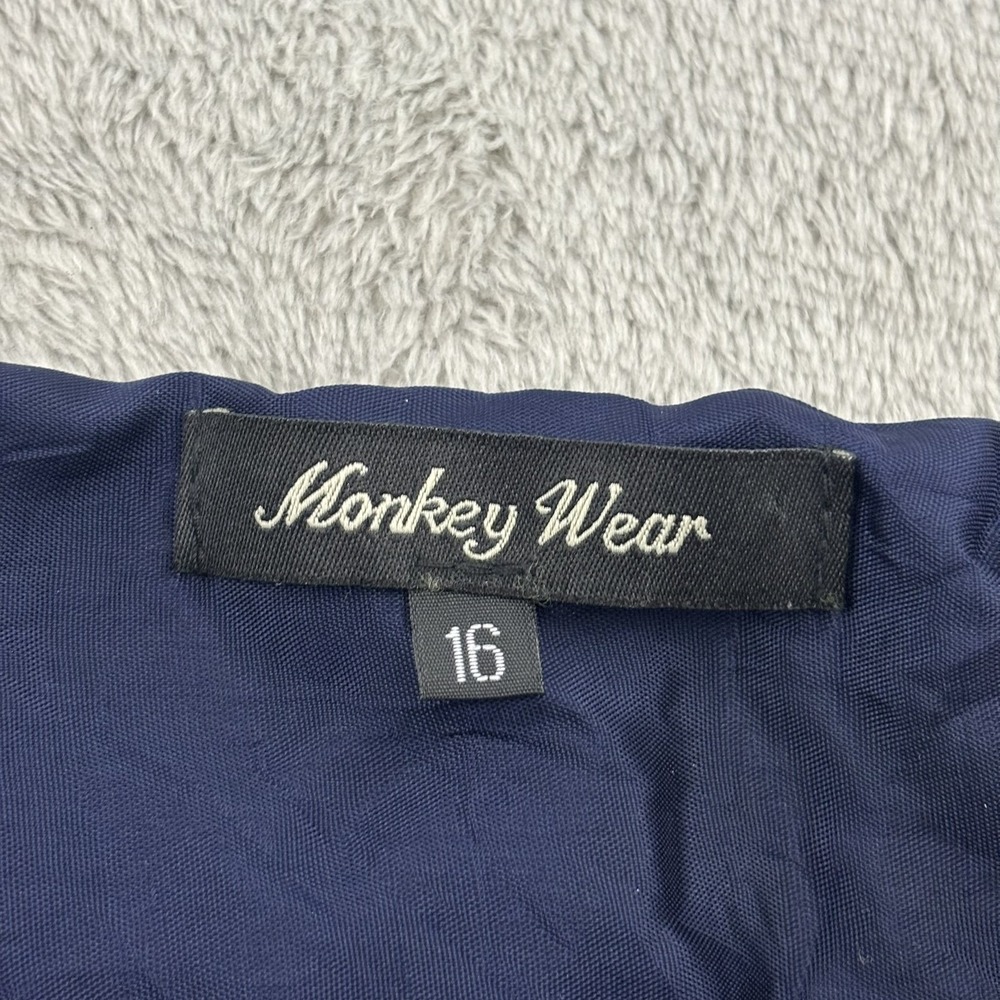 Monkey Wear Skirt Girls 16 Dark Blue Iridescent Tulle Fairy Grunge Festival Rave - Picture 6 of 12